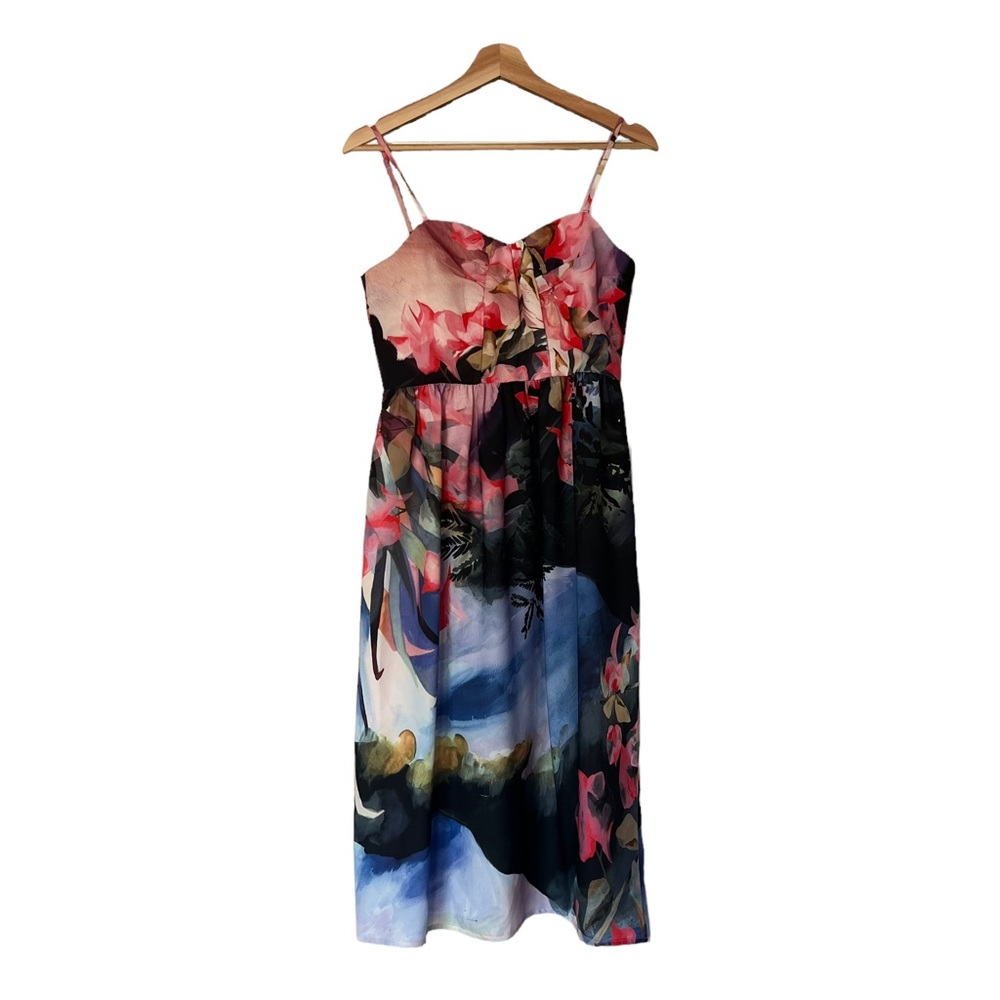 Anthropologie | Corey Lynn Calter Watercolor Midi Dress Size 4P Petite